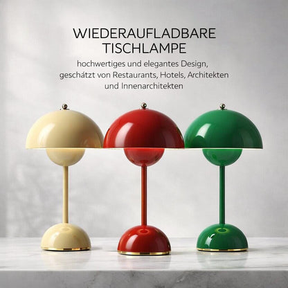 Designer Tischlampe | LED Tischleuchte | Nachttischlampe | Dimmbar & kabellos | Lumora