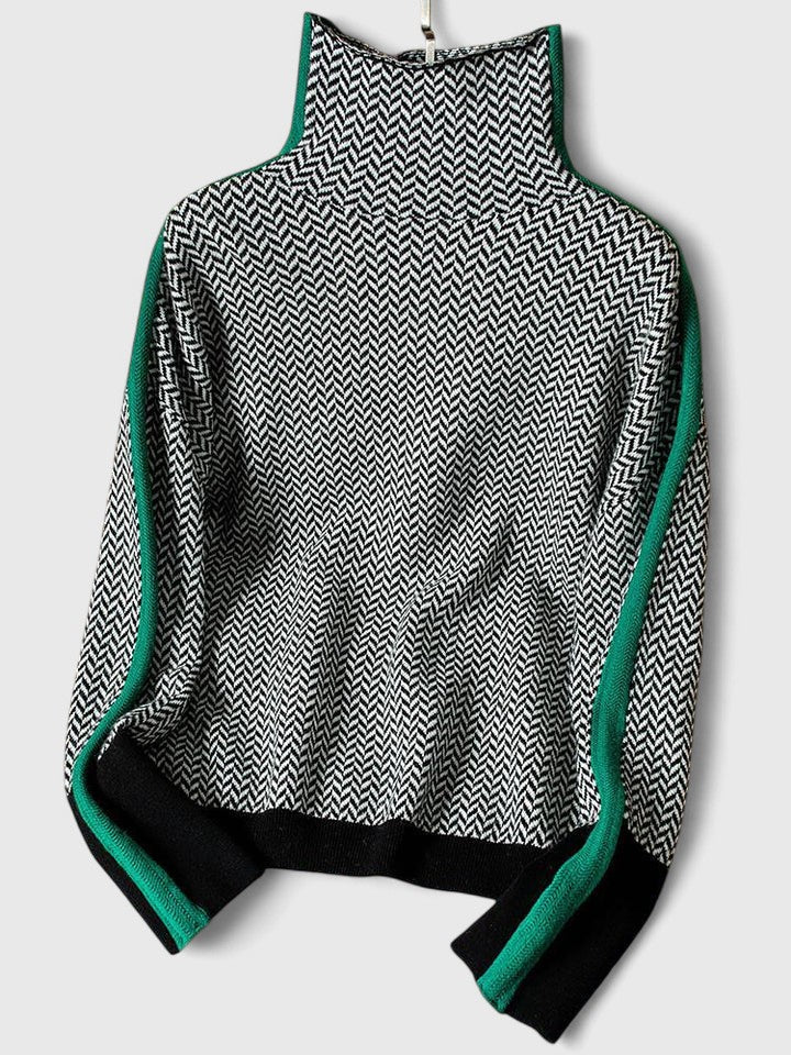 Elwira | Sweter z Polgolfem