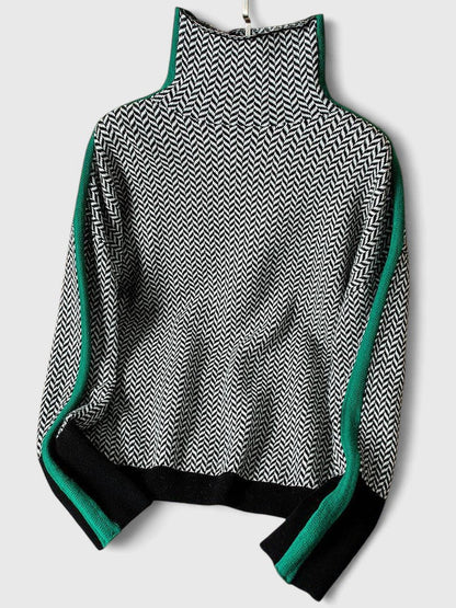 Elwira | Sweter z Polgolfem