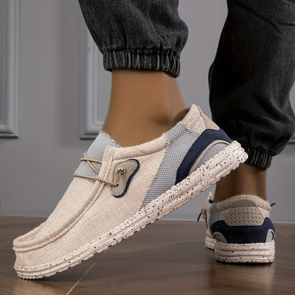 Loafix | Canvas Canvas Slip-On Loafers voor heren - Ademend, Slipvrij, Lichtgewicht