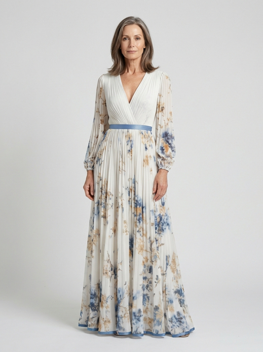 Lavinia™ | Elegantné maxi šaty s dlhými rukávmi