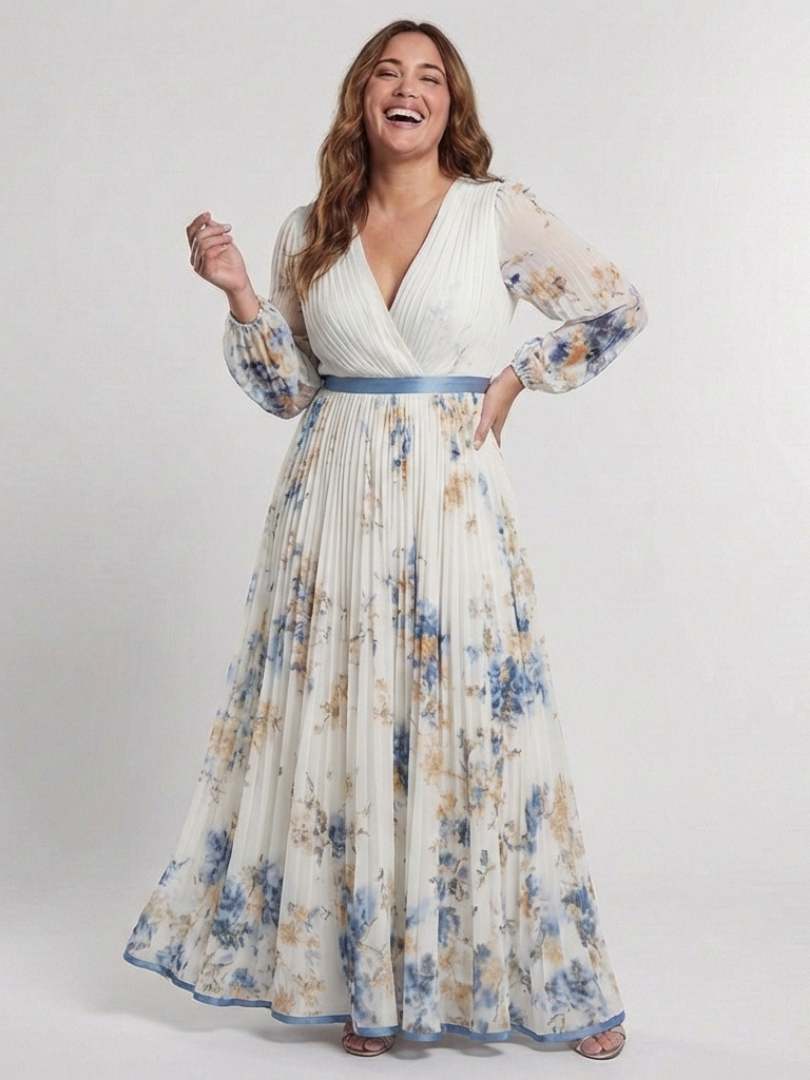 Lavinia™ | Elegantné maxi šaty s dlhými rukávmi