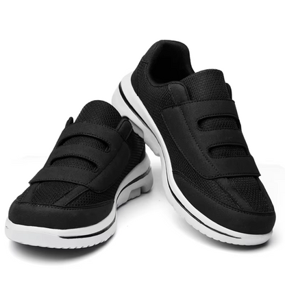 Men's Mesh Breathable Walking Shoes Lightweight Hook and Loop Trainers