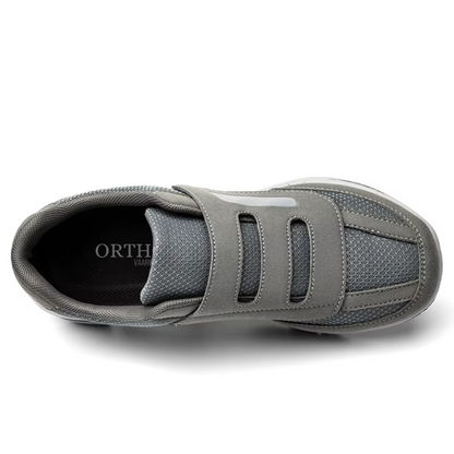 Men's Mesh Breathable Walking Shoes Lightweight Hook and Loop Trainers