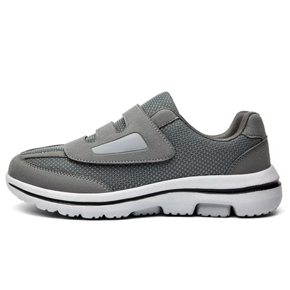 Men's Mesh Breathable Walking Shoes Lightweight Hook and Loop Trainers