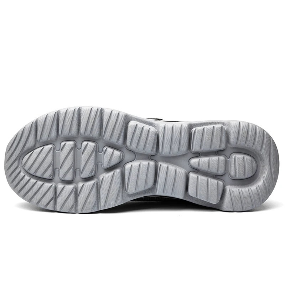 Men's Mesh Breathable Walking Shoes Lightweight Hook and Loop Trainers