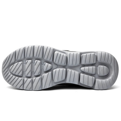 Men's Mesh Breathable Walking Shoes Lightweight Hook and Loop Trainers