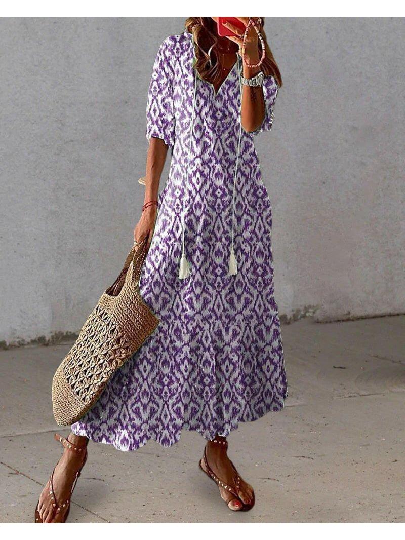 Aloutte – Boho Kleid Mit Bauchbedeckung