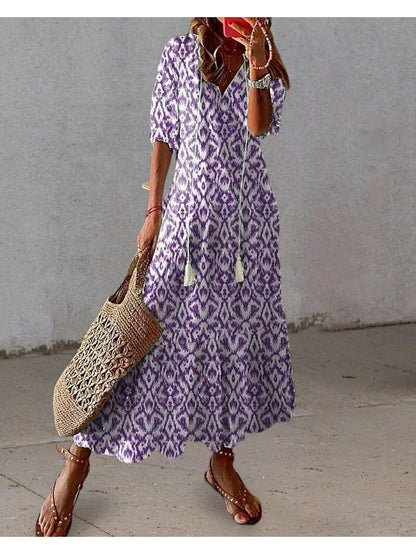 Aloutte – Boho Kleid Mit Bauchbedeckung