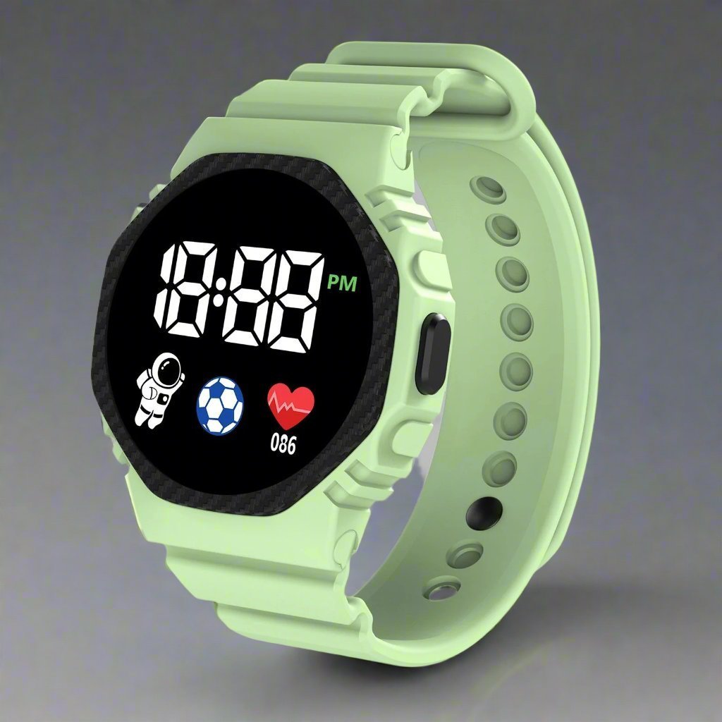 Digitaal Kinderhorloge | Waterdicht LED - Scherm Met Kalender Vanaf 4 Jaar - KidsKorner