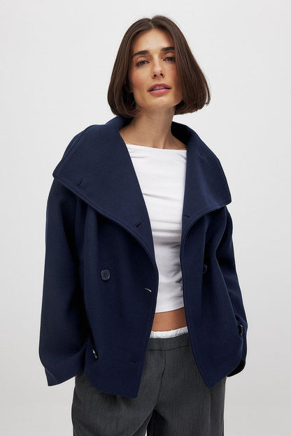 Women’s Double-Breasted Trench Coat – Timeless Structure with Everyday Elegance