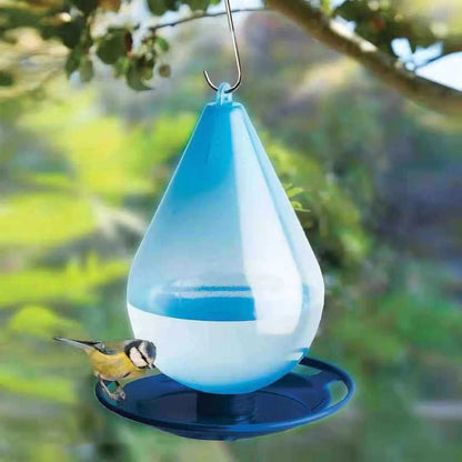 Water Feeder for Birds in Raindrop Design