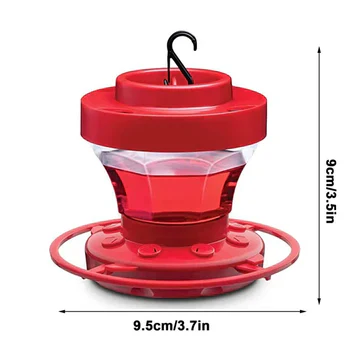 Vibrant 16oz Hummingbird Feeder with Ant Barrier & Leakproof Design