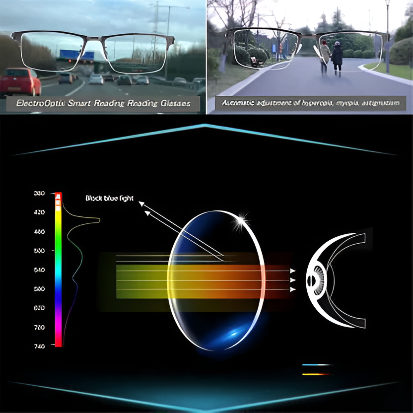 Intelligente Gleitsichtbrille für klare Sicht in jeder Entfernung