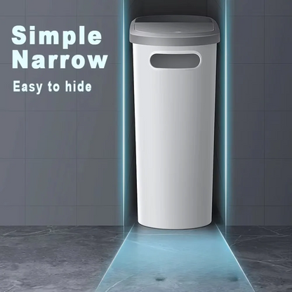 Compact and Stylish Waste Bin with Effortless Press Lid