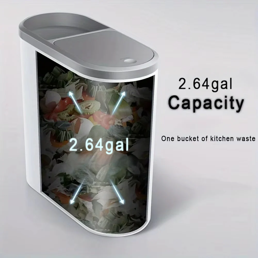 Compact and Stylish Waste Bin with Effortless Press Lid