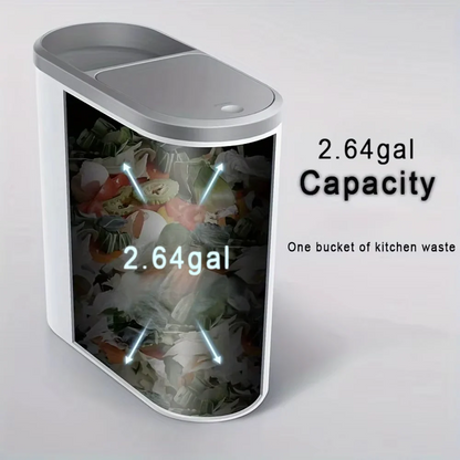 Compact and Stylish Waste Bin with Effortless Press Lid