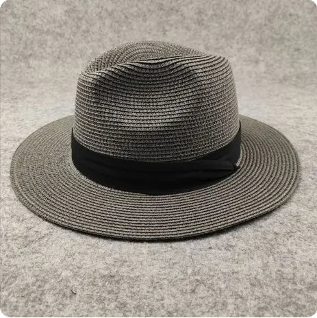 Męski Letni Kapelusz Typu Fedora | Szerokie Rondo