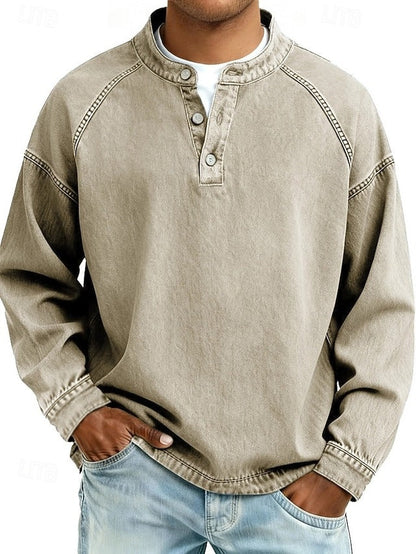 Calor - Soft-Touch Henley Shirt