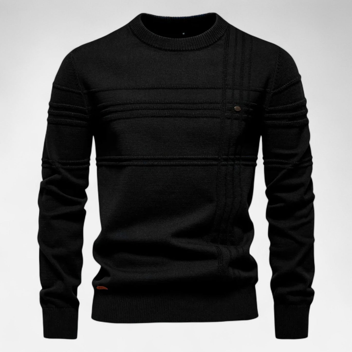 Duval Paris™ | Hugo Pull Homme Classique à Rayures en Coton Doux
