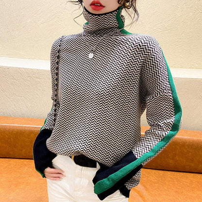 Malou | Sweater med høj hals