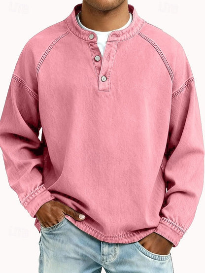 Calor - Soft-Touch Henley Shirt