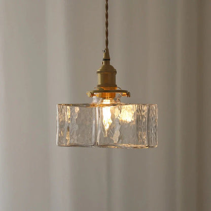 Oro Retro | Luxe Glazen Hanglamp – Gouden Accenten – Vintage Design