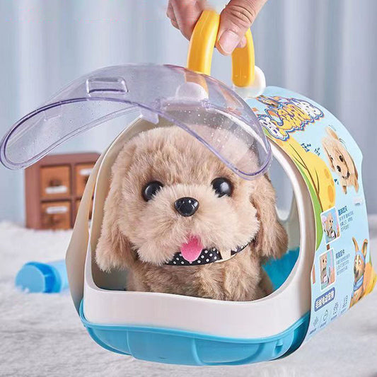 Laufender Plüschhund mit Bewegung – Interaktives Kuscheltier für Kinder