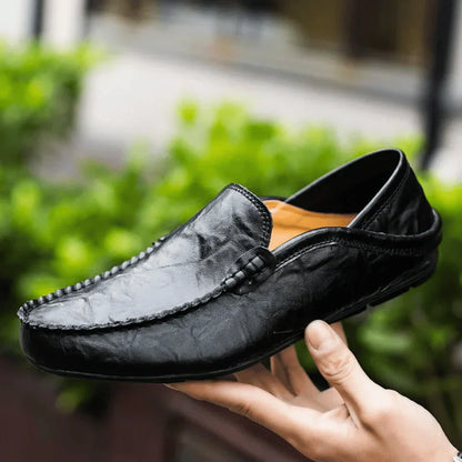 Men's Leather Loafers Slip On Moccasins