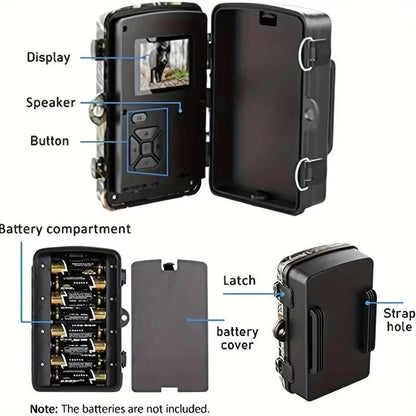 Outdoor Wildlife Camera with Night Vision for Animal Observation