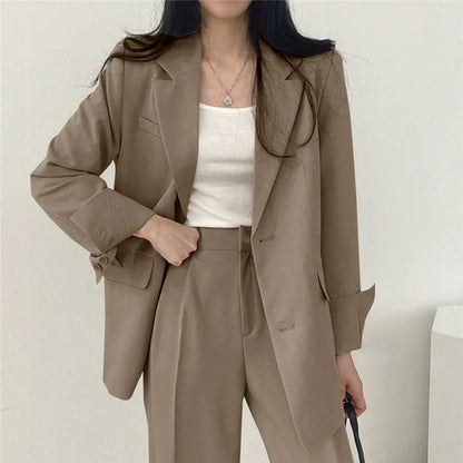 Hailey | Women Tailored Suit set z Long blazer