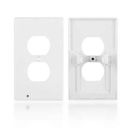 Set of 4 Wall Plates with LED Night Light Outlets
