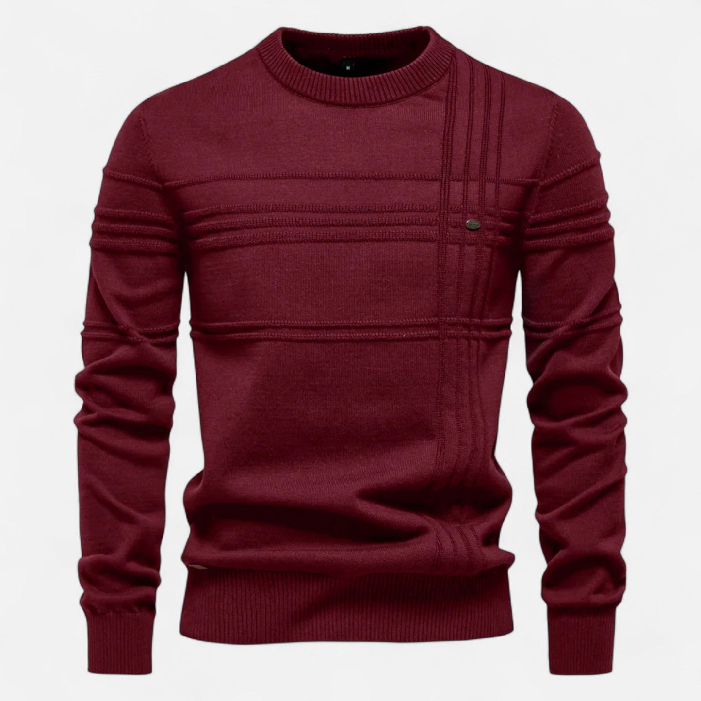 Duval Paris™ | Hugo Pull Homme Classique à Rayures en Coton Doux