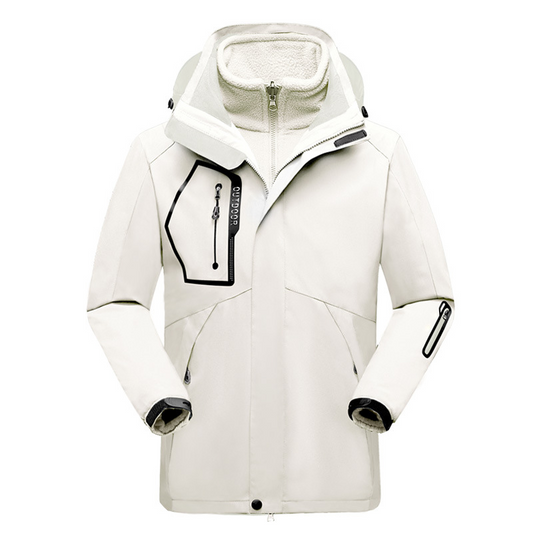 Damska 2 w 1 Outdoorowa kurtka | Odpinana Polarowa Podszewka
