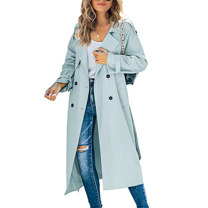 Zara - Women's Autumn Long Trench Coat