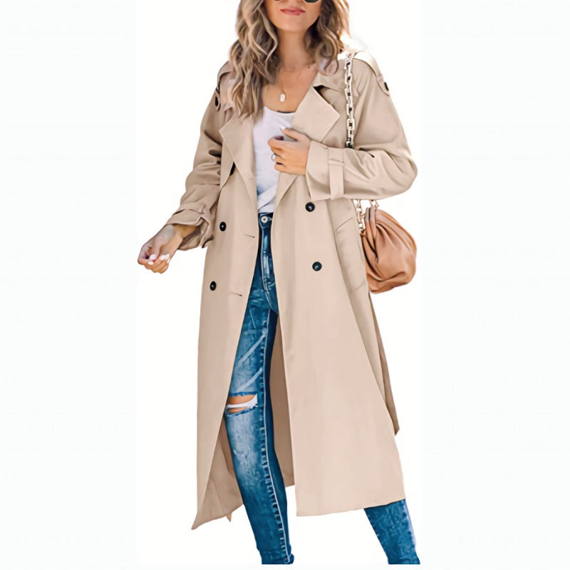 Zara - Long Trench Coat for Women