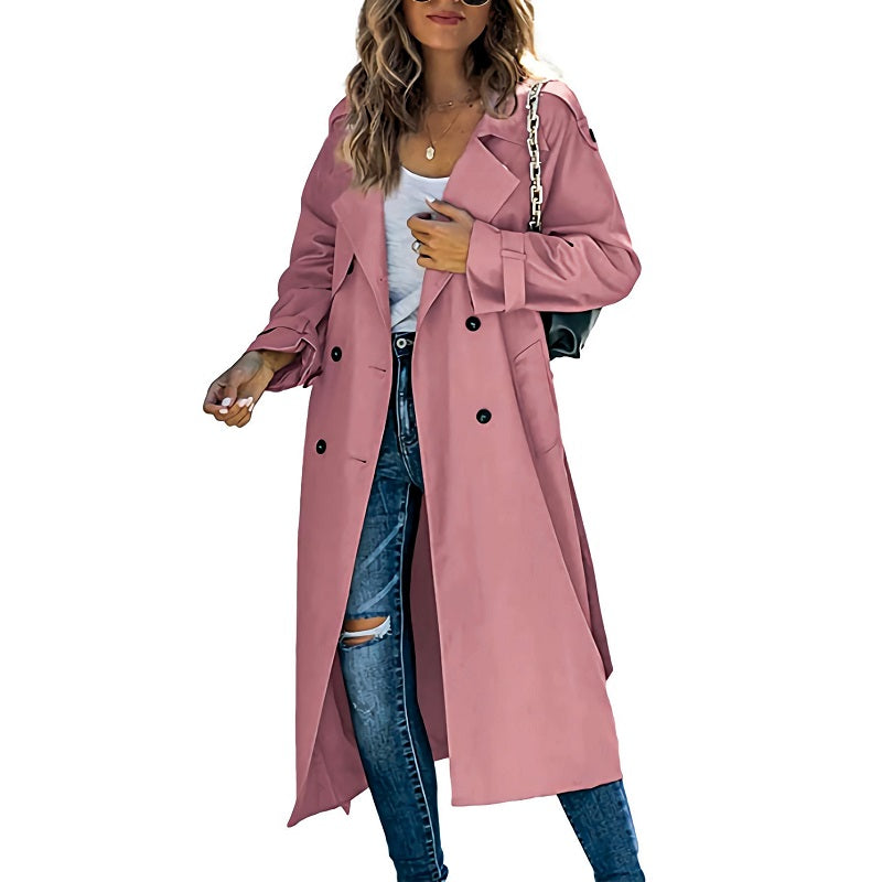 Zara - Women's Autumn Long Trench Coat