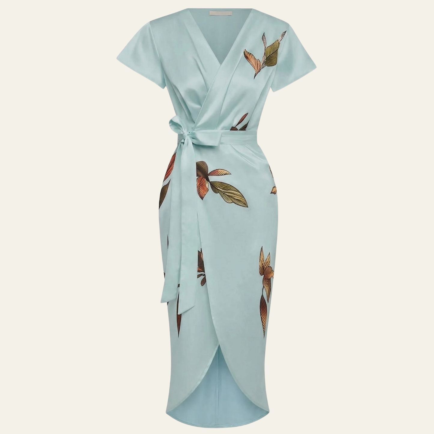 Valeria | Elegant omslagskjole med botanisk print