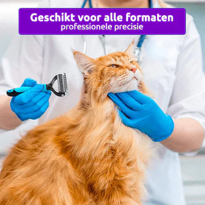 Dubbelzijdige Ontharing Kam voor Huisdieren - SmoothGroom