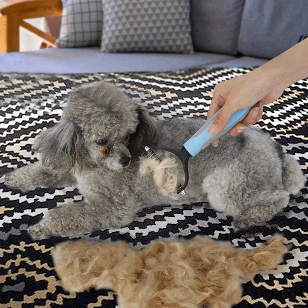 Dubbelzijdige Ontharing Kam voor Huisdieren - SmoothGroom