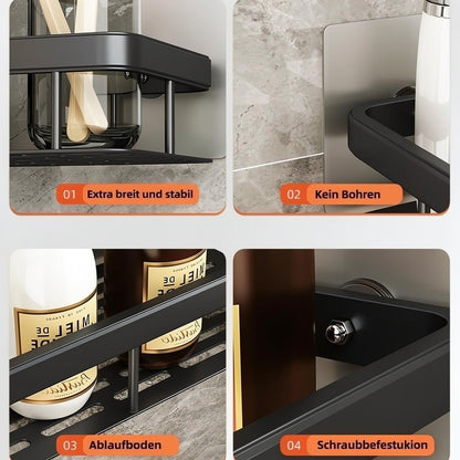 Shower Shelf Without Drilling | Shower Rack | Shampoo Holder for Shower | Ablux