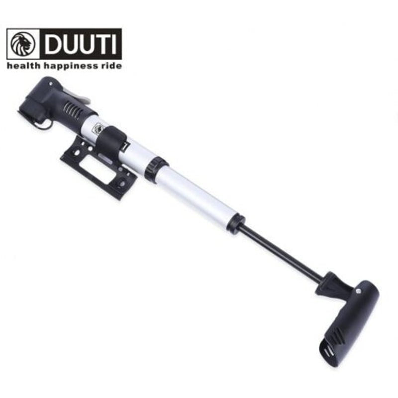 Bicycle Aluminum Alloy Pump Air Tire Inflator Silver And Black