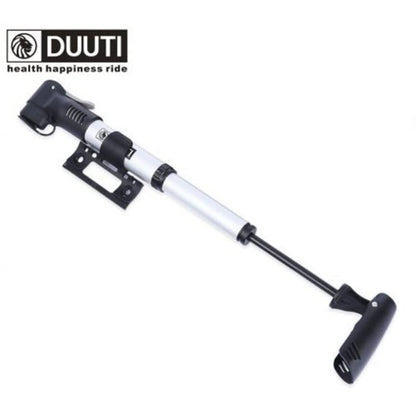 Bicycle Aluminum Alloy Pump Air Tire Inflator Silver And Black