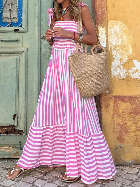 Elegant Striped Summer Dress