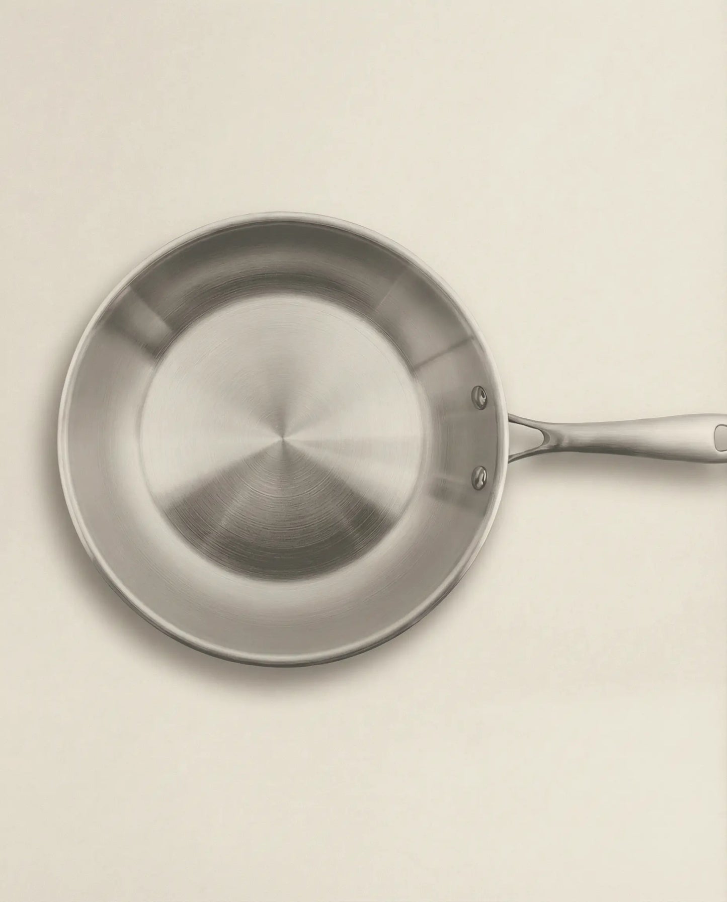 The stainless steel pan
