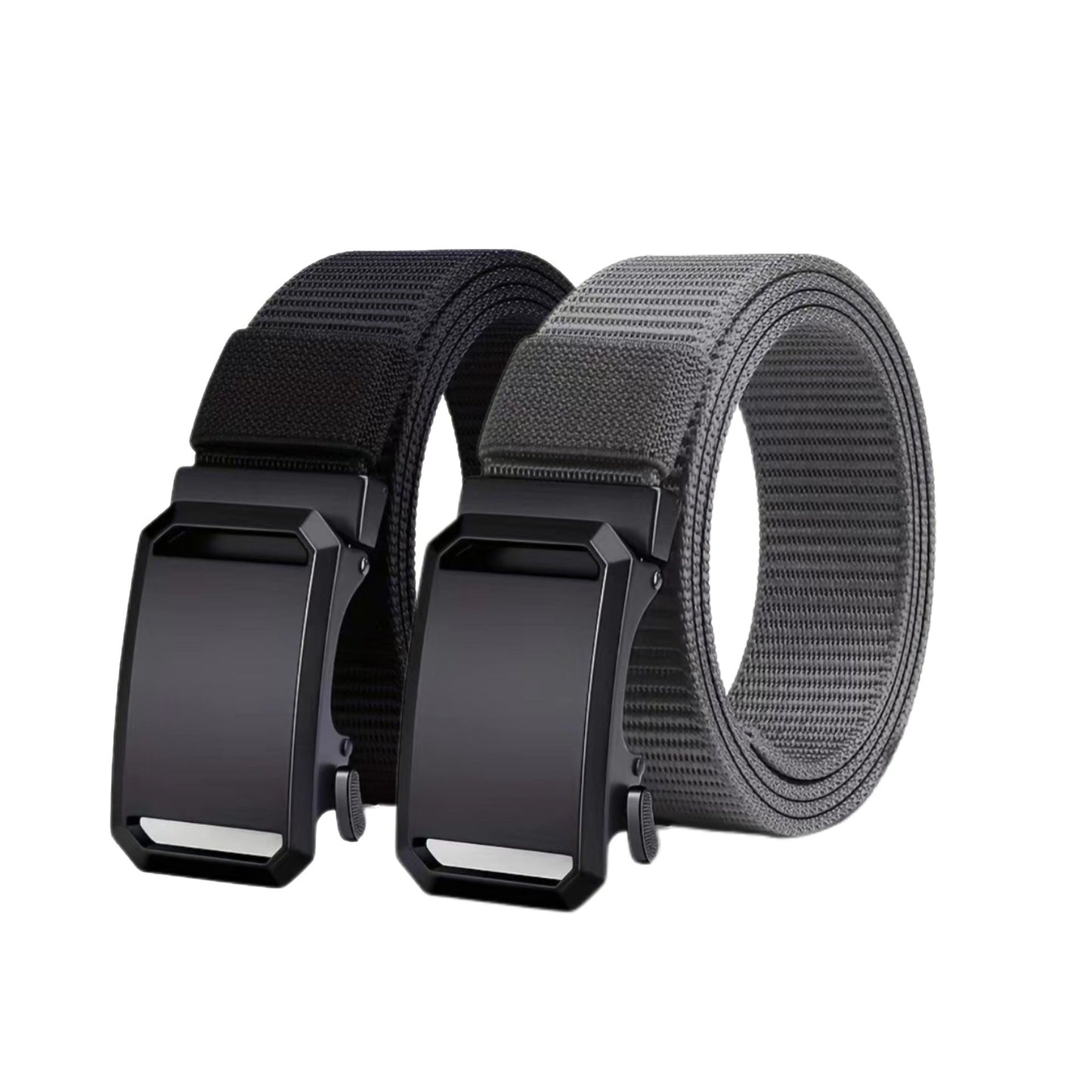 Ceinture en toile nylon durable pour homme – Boucle automatique sans dents style outdoor