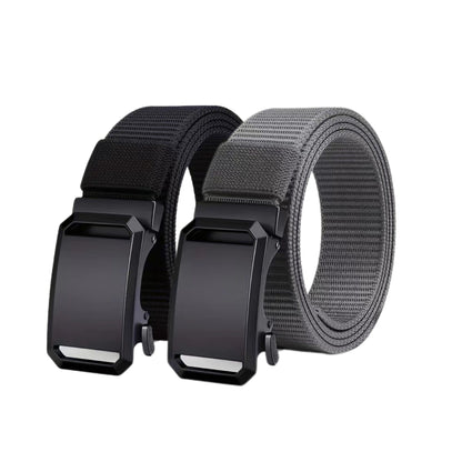 Ceinture en toile nylon durable pour homme – Boucle automatique sans dents style outdoor