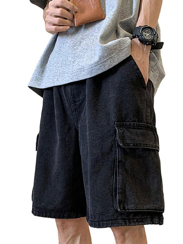 Herren shorts cargo denim locker street