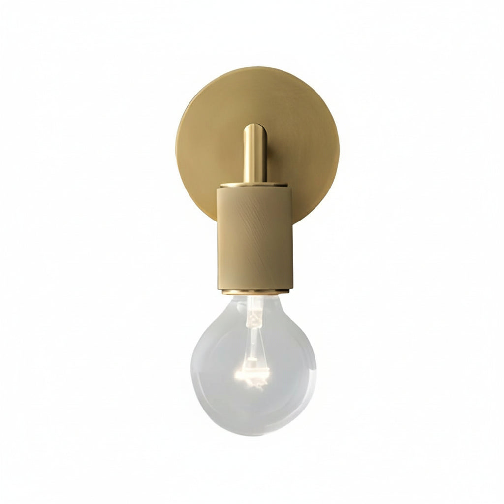 Freyza - LED Wall Sconce Light – Modern Postmodern Gold Glass Minimalist (25x12cm / 9.8x4.7in)
