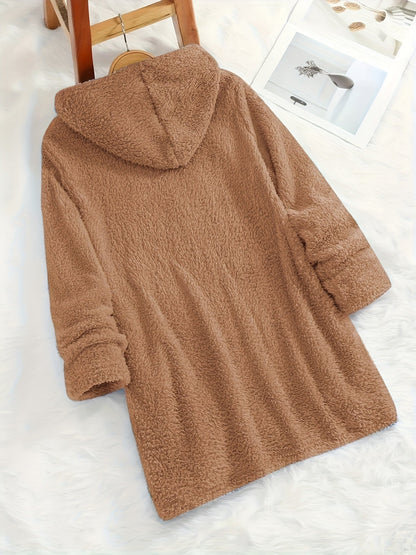 Marilina - Sweat Peluche Capuche Imprimé